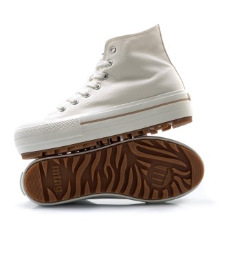 Mustang Sneakers bianche Bigger-T - Altezza plateau 4,5 cm