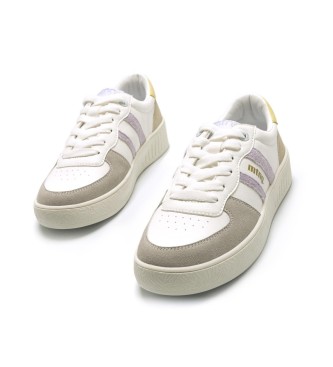 Mustang Sneakers Delta White -Height wedge 4,5cm