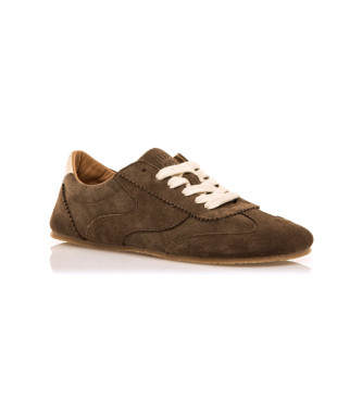MTNG Free Mia Brown Leather Sneakers