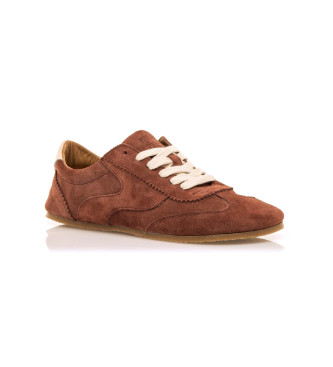 MTNG Free Mia Brown Leather Sneakers