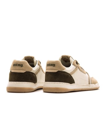 MTNG Free-Miami beige leather slippers