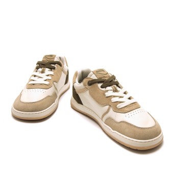 MTNG Free-Miami beige leather slippers