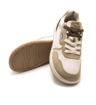 MTNG Free-Miami beige leather slippers