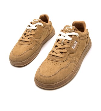 MTNG Free Miami beige leather trainers