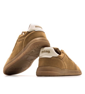 MTNG Free Miami beige leather trainers
