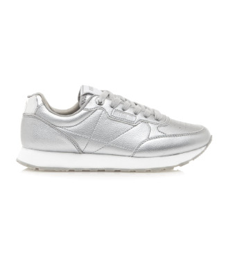 Mustang Trainers Casual Joggo Silver