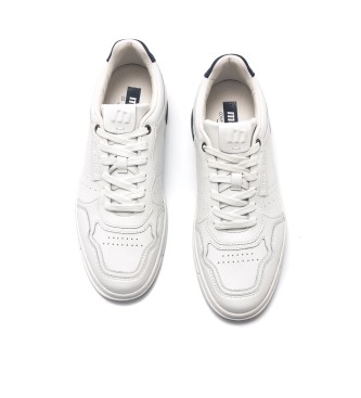 Mustang Zapatillas de Piel Slam blanco