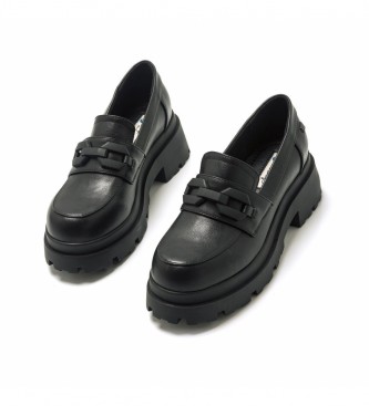 Mustang Missione loafers black -Heel height 5.50cm