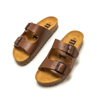 Mustang Leather sandals Casual Adam Brown