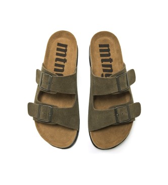 Mustang Adam Leather Sandals green