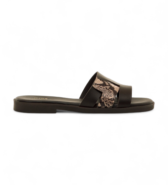 MTNG Bruine Alysa Leren Sandalen
