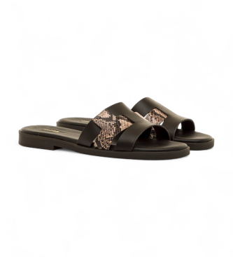 MTNG Bruine Alysa Leren Sandalen