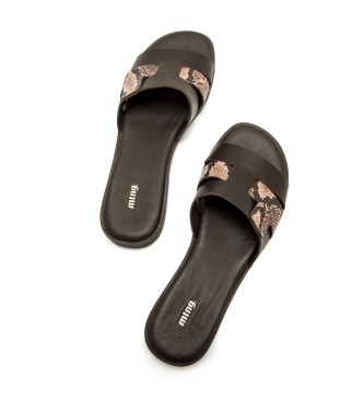 MTNG Bruine Alysa Leren Sandalen