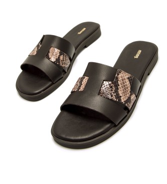 MTNG Bruine Alysa Leren Sandalen