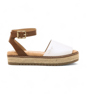 Mustang Sandals Amelie white -Platform height 5cm