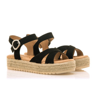 Mustang Sandals Amelie black -Heel height 5cm