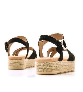 Mustang Sandals Amelie black -Heel height 5cm