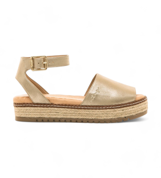 Mustang Sandaler Amelie guld -Platformhjde 5 cm