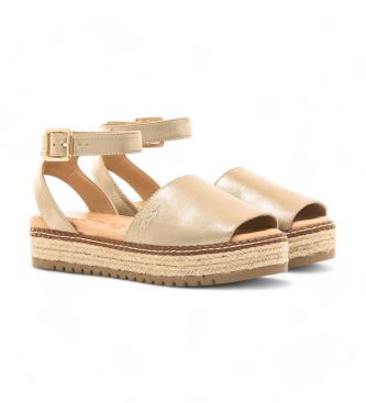 Mustang Sandalen Amelie gold -Plattformhhe 5cm