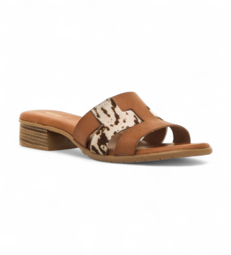 MTNG Braune Ines Ledersandalen