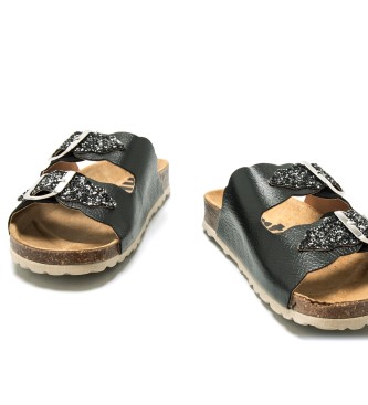 Mustang Liliane Leather Sandals black