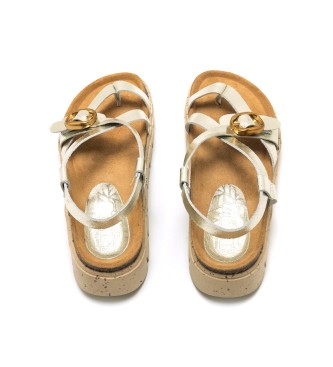 Mustang Golden Lion Leather Sandals