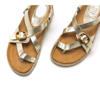 Mustang Golden Lion Leather Sandals