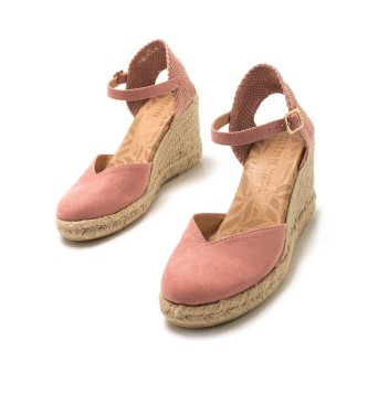 Mustang Louisa pink sandals -Heel height 7cm