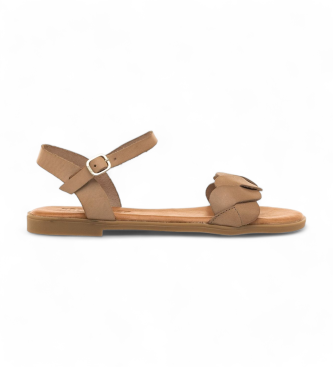 Mustang Sandalias de Piel Maria beige