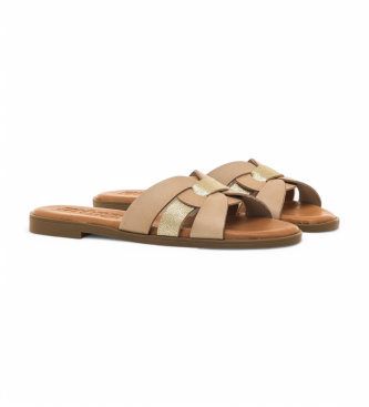 MTNG Sandali Maria in pelle beige