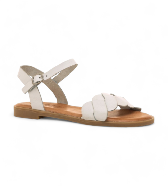 Mustang Leather Sandals Maria white