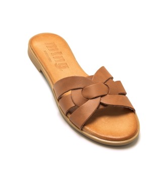 Mustang Brown Maria Leather Sandals