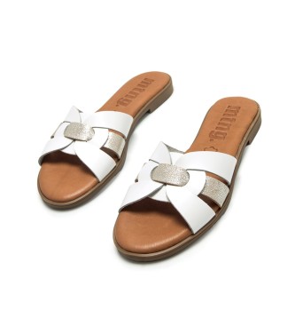MTNG Sandali Maria in pelle argento