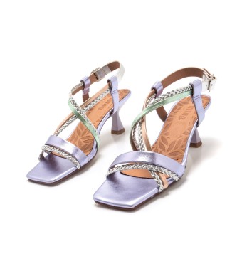 Mustang Lilac Annie Leather Sandals -Heel height 7cm