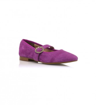 Mustang Camille Lilac leather ballerinas