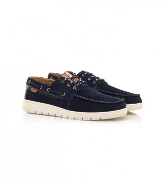 Mustang Denver Navy leather loafers