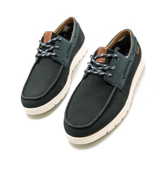 Mustang Denver leather boat shoes navy