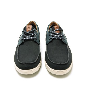 Mustang Denver leather boat shoes navy