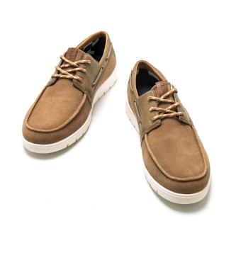 Mustang Brown Denver Leather Boat Shoes