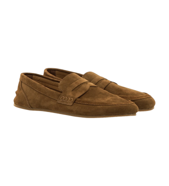 MTNG Free Ben Brown Leather Moccasins