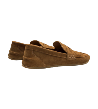 MTNG Free Ben Brown Leather Moccasins