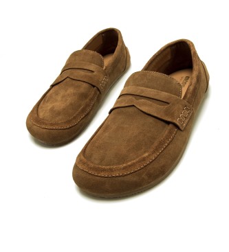 MTNG Free Ben Brown Leather Moccasins