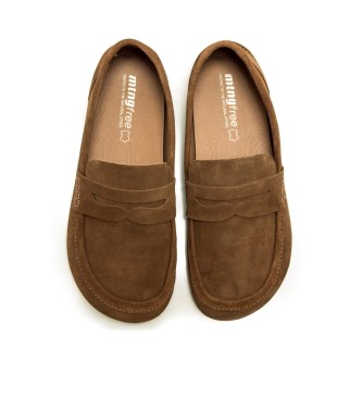 MTNG Free Ben Brown Leather Moccasins