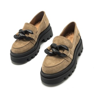 Mustang Kelly Leather Loafers Brown
