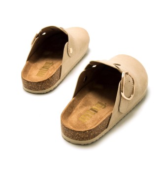 Mustang Linit beige clogs