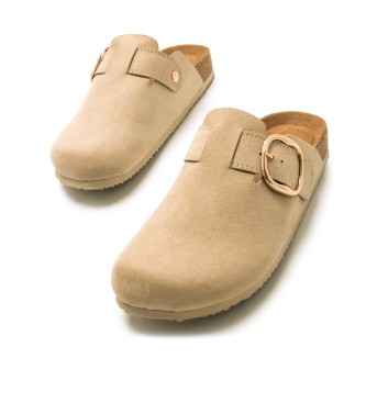 Mustang Linit beige clogs