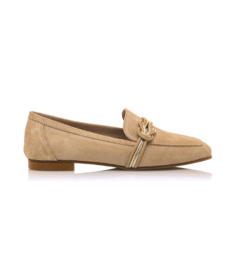 Mustang Leather Moccasins Camille beige