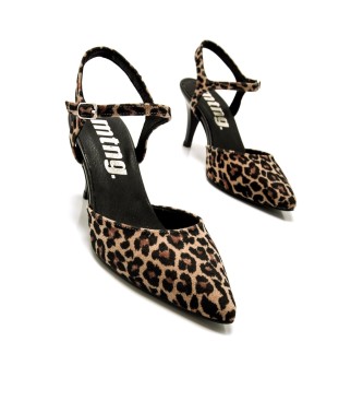 Mustang Chantal schoenen met dierenprint