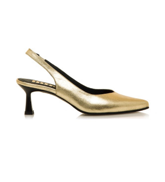 Mustang Ninette gold high heels