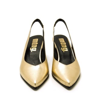 Mustang Ninette gold high heels